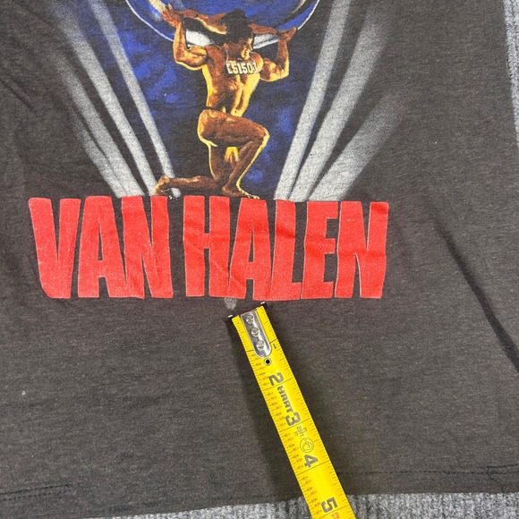 Vintage Van Halen Shirt Men's M 1986 5150 Tour Black Rock Band Faded Thin - Picture 8 of 8